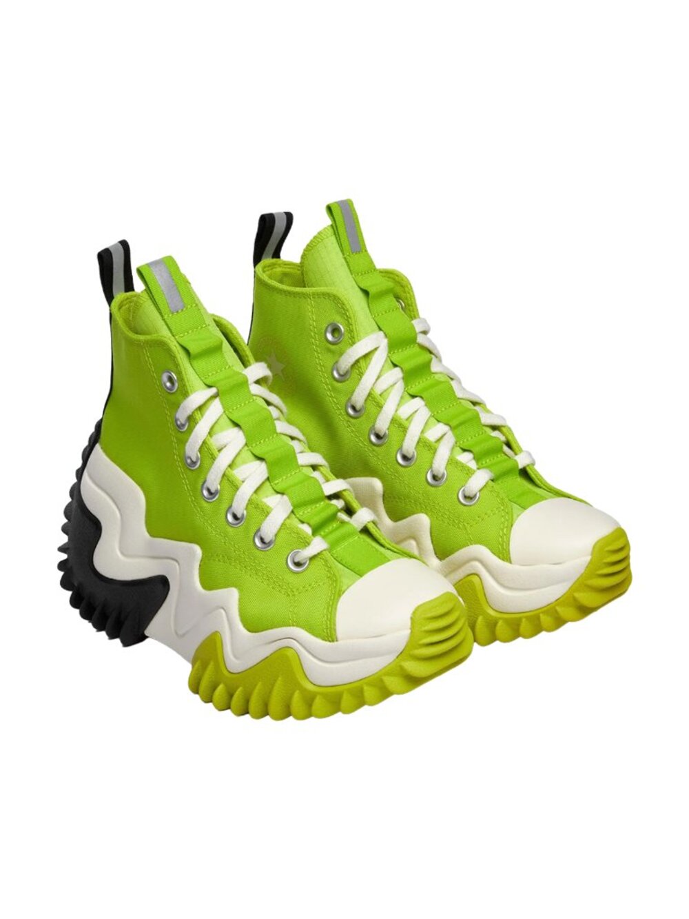 Converse Run Star Motion High Platform Sneakers Lime Twist - Women’s Size 5